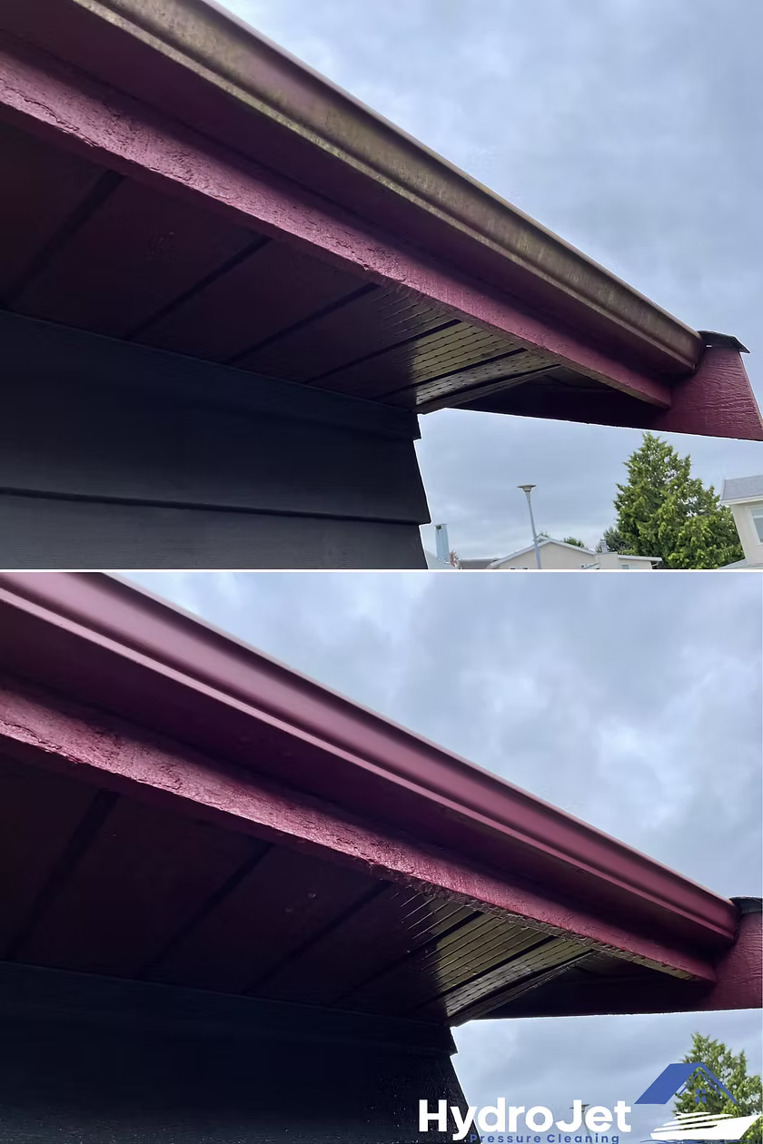 Residential exterior cleaning completed by HydroJet